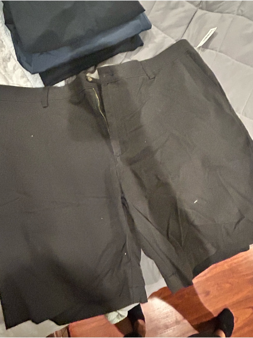 Men's slim Classic Black Shorts Amazon